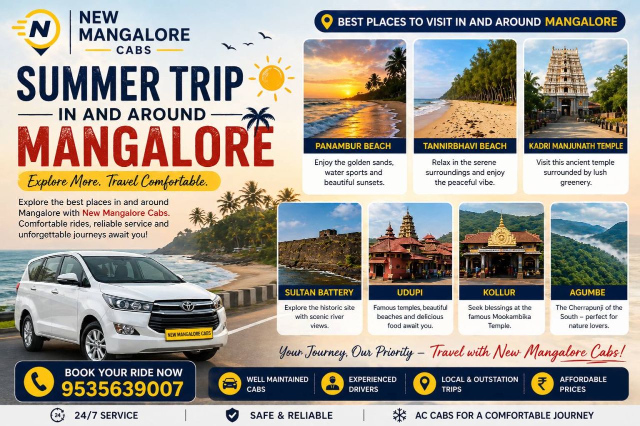 Summer Trip In and Around Mangalore by New Mangalore Cabs - New Mangalore Cabs